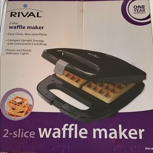 Rival 2-slice waffle maker